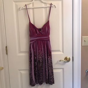 Purple cheetah  / leopard print dress